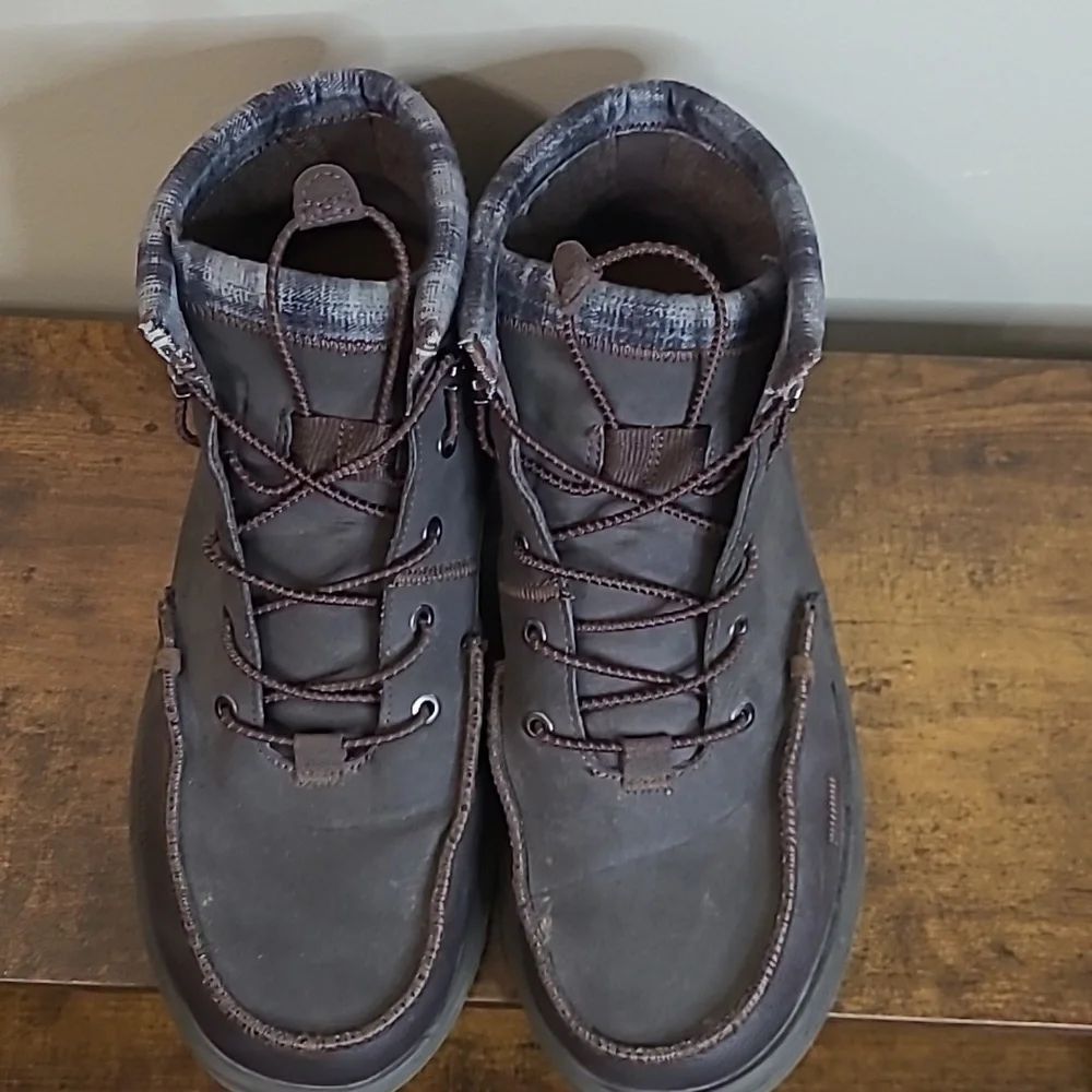 Hey Dude Dark Brown BRADLEY Classic Boots size 12